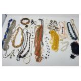 Group of vintage costume jewelry