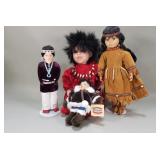 Group of Native American dolls and figures