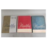 Vintage 1941-1943 Nautilus yearbooks