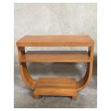 Brown Saltman style Art Deco geometric tiered