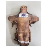 Antique Native American beaded hide doll