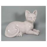 Vintage composite cat figure