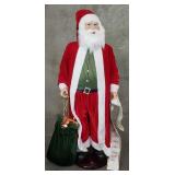 Life size plastic animated Santa Claus
