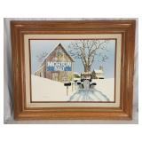 Vintage Moran Salt oil on canvas hand signed