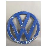 Vintage Volkswagen 'Super Pickleï¿½ logo sign