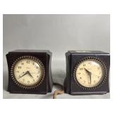 Pair of Art Deco Telechron 'The selector'