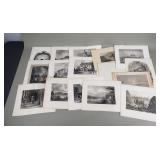 Vintage etchings