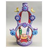 Vintage Mexican folk art 'Nacimento' pottery
