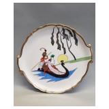 Antique Noritake Art Deco 'Lady in Peacock