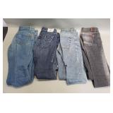 Group of women's jeans, True Religion, GAP,