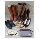 Group of women's shoes and bags, Ralph Lauren,