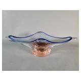 Hand blown studio art glass bowl