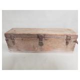 Vintage wood and iron storage chest