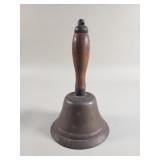 Vintage brass and wood hand bell