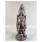Vintage carved wood tribal sculpture