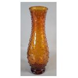 Vintage amber glass vase