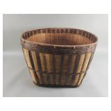 Vintage hand woven basket