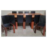 Tobia Scarpa modern dining table & 10 chairs