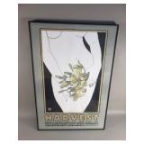 David Lance signed lithograph poster "Harvest"
