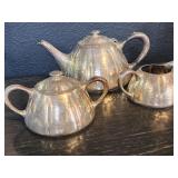 Vintage triple plated Meriden S.P Co tea set