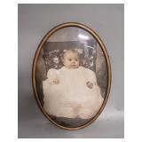 Antique oval photographic print