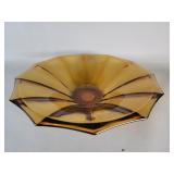 Amber glass center bowl