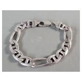 Vintage Italian sterling silver link bracelet