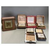 Six vintage folding travel alarm clocks