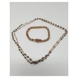 Sterling silver and marcasite necklace and