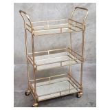 Kate and Laurel Ketia-style brass tone metal