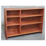 Mid-century teak finish bookcase