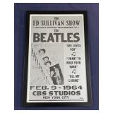 Framed Beatles, February 9, 1964 CBS Studios,