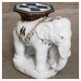 Vintage Asian ceramic elephant garden stool