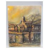 Signed Keen oil on artist board