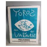 Vintage Pablo Picasso lithograph of "Toros en
