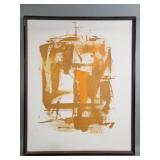 Signed A. Blaine Riley abstract oil on canvas