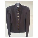 Vintage St. John knit black jacket