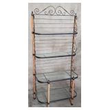 Vitnage wrought iron and wood baker