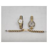 Vintage Seiko Quartz chronograph & Timex watch