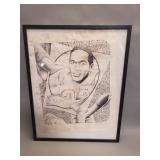 Signed Wayne McDonald "The Juice" lithograph