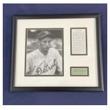 Framed Charlie Gehringer signed cut