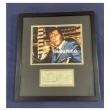 Framed Jack Lord signed check