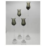 Vintage Rosenthal "Tulipa" crystal and smoky