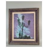 Vintage signed oil painting on canvas