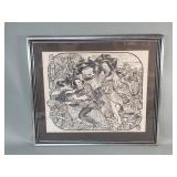 Ronnie  Germaise signed Japanese print