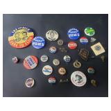 Vintage political pins