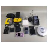 Group of vintage electronics, cellphones, etc