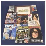 Lot of collectibles including Michael Jackson &