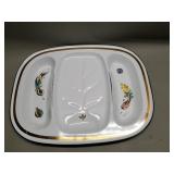 Vintage Georges Briard enamel serving tray