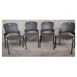 4 Herman Miller caper stacking chairs